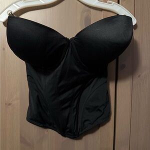 Jezebel Black Strapless Bustier